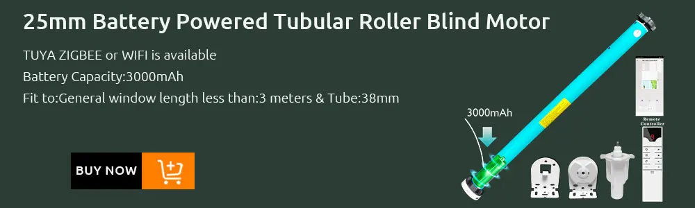 LifeLibero Tuya Zigbee/Wi-Fi Smart Curtain Motor with Voice & App Control