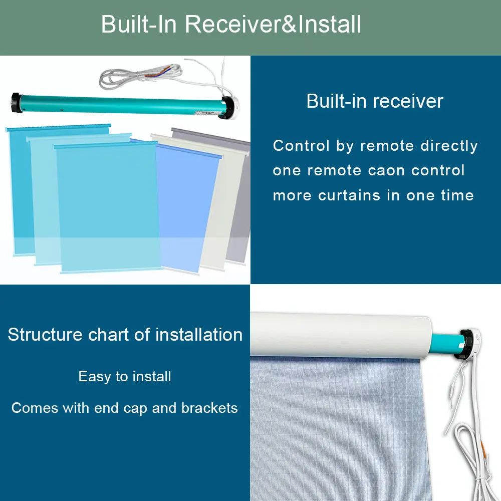 LifeLibero Tuya Zigbee/Wi-Fi Smart Curtain Motor with Voice & App Control