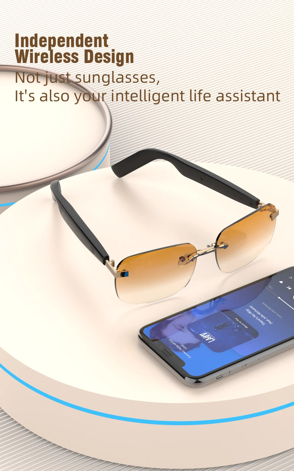 SG25 Ultra-Thin Smart Audio Glasses Bluetooth 5.4
