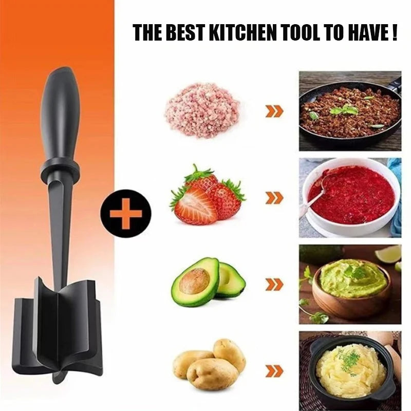 Handheld Meat Chopper Manual Grinder & Mashing Tool for Kitchen Use