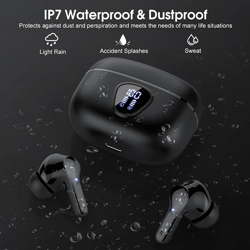Wireless Earbuds BT5.3 HiFi Stereo with ENC Noise Cancelling