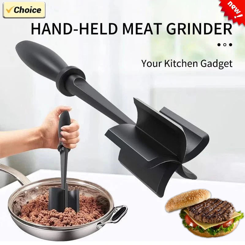 Handheld Meat Chopper Manual Grinder & Mashing Tool for Kitchen Use