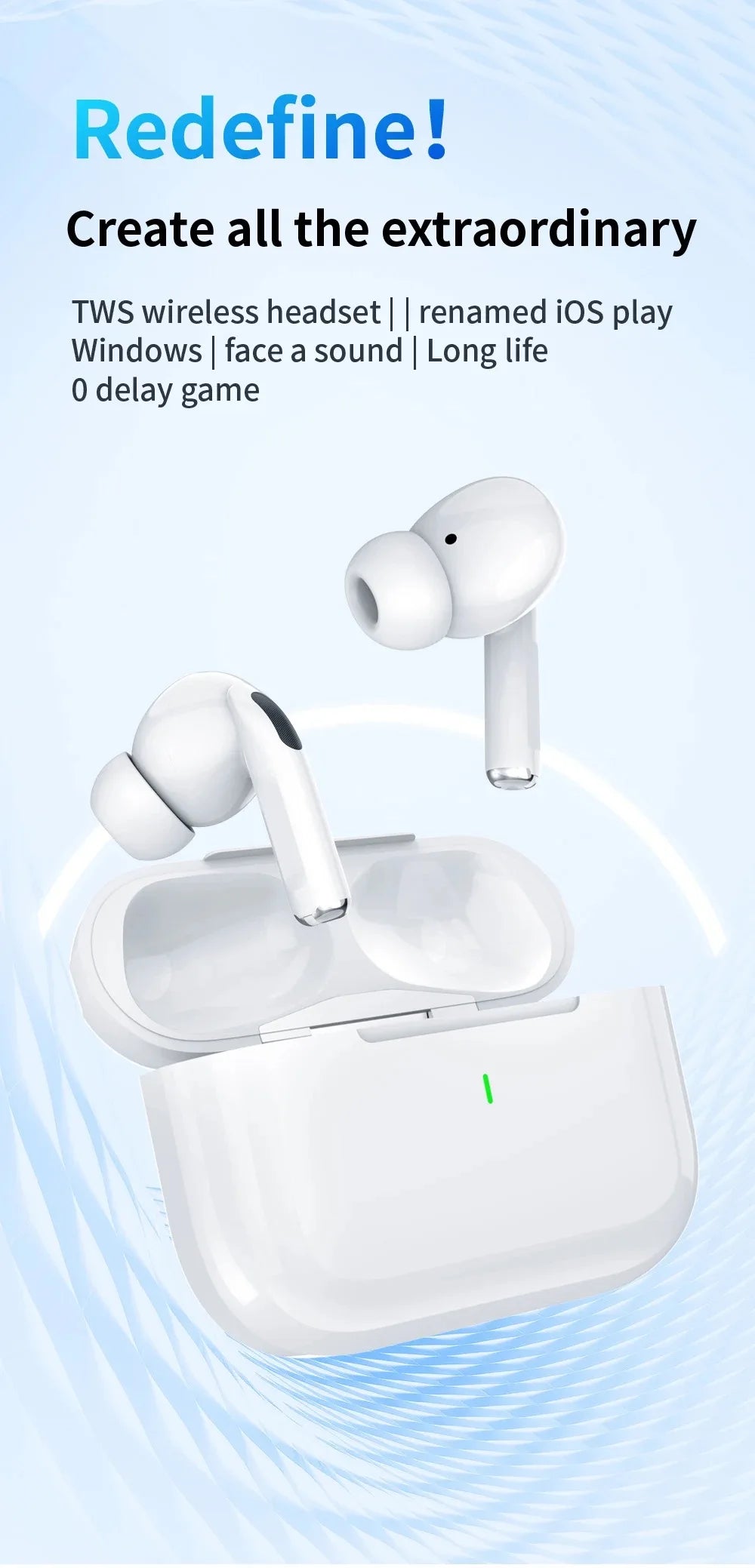 Original Air Pro TWS Wireless Bluetooth Earbuds