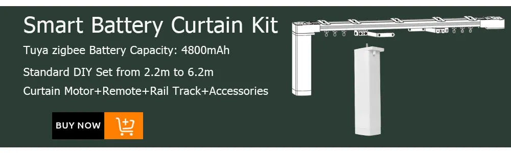 LifeLibero Tuya Zigbee/Wi-Fi Smart Curtain Motor with Voice & App Control