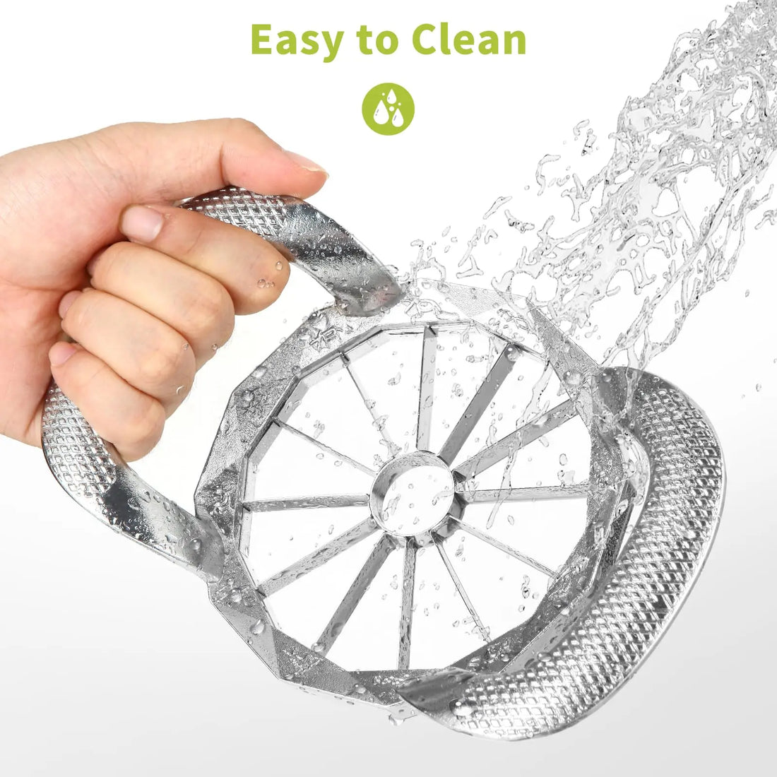 Stainless Steel Apple Slicer & Corer 12-Slice Heavy Duty Fruit Cutter