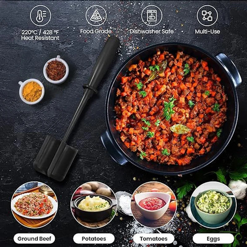 Handheld Meat Chopper Manual Grinder & Mashing Tool for Kitchen Use