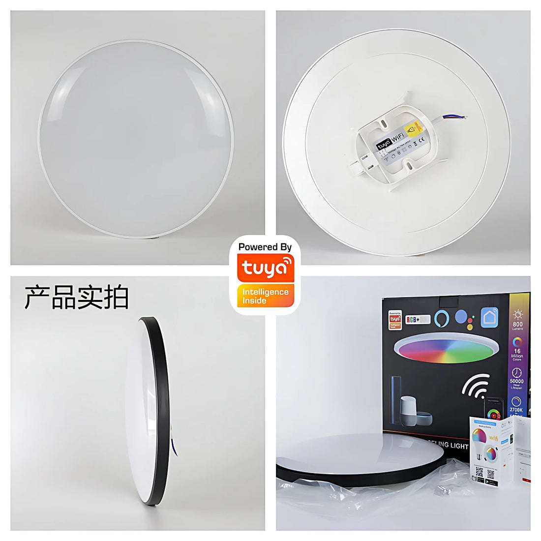 Tuya Smart WiFi Bluetooth RGB LED Ceiling Light 24W APP Voice Control
