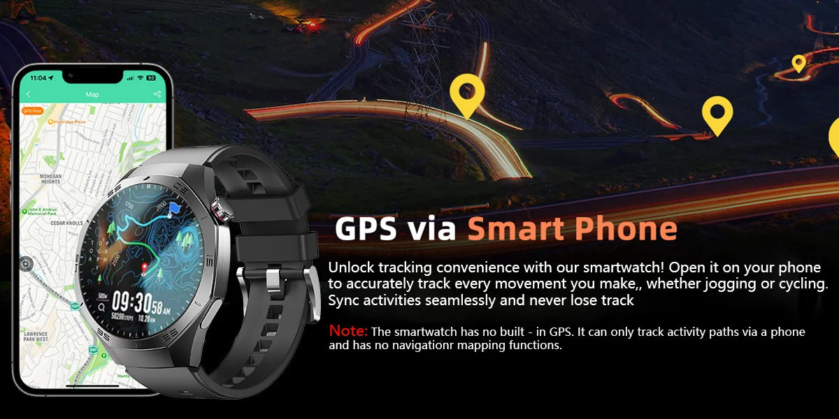 Shortened Title: 2025 Smart Watch for Men AMOLED Screen GPS Heart Rate Bluetooth Calls Waterproof